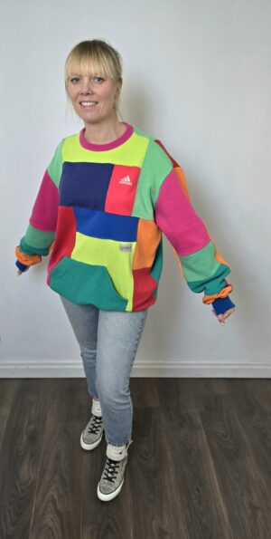 Damska bluza patchwork "Colorful" S-L