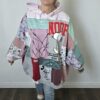 Damska bluza oversize large patchwork "Childhood nostalgia"
