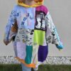 Damska bluza oversize large patchwork "Sweet childhood"